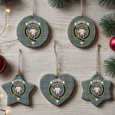 McFarlane Hunting Ancient Tartan Crest Christmas Ceramic Ornament